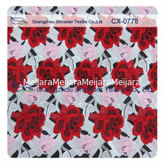 China Muti - Color Embroidered Crochet Lace Dressmaking Fabric For Lady supplier