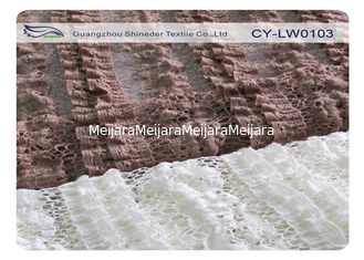 China Customized Color Stretch Lace Breathable Fabric With 130cm Width SGS CY-LW0103 supplier