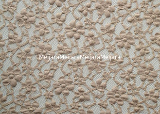 China Allover Nylon Rayon Stretch Lace Fabric / Elastic Floral Lace Fabric CY-LW0104 supplier