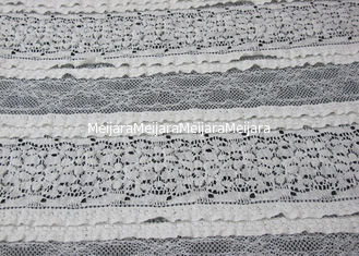 China Delicate Grey Stretch Lace Fabric For Nightwear , Bedding Textile SGS CY-LW0182 supplier