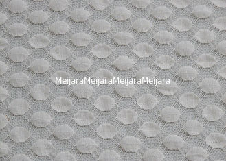 China Water Soluble White Stretch Lace Fabric In Textile 125cm Width CY-LW0667 supplier