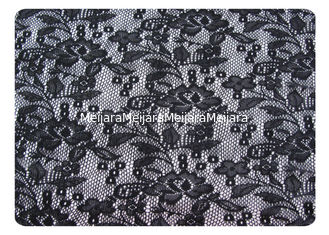 China Black 100% Polyester Lace Fabric for Nightwear , Lingerie CY-CT8562 supplier