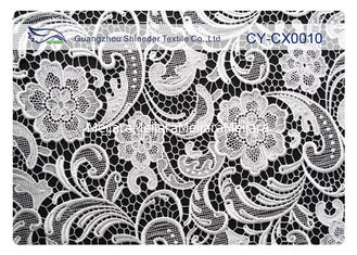China Eco-Friendly Embroidered Lace Fabric , Nylon Lace Cotton Fabric CY-CX0010 supplier