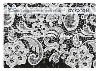 China OEM / ODM Custom Nylon Embroidered Lace Fabric For Dress CY-CX0014 supplier