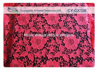 China Fashion Underwear Embroidered Nylon Cotton Lace Fabric / Knitted Lace Fabric supplier