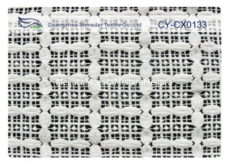 China 120cm Width Embroidered Lace Fabric , Fancy Lace Fabric CY-CX0133 supplier