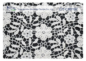 China Eco-Friendly Embroidered Lace Fabric for Wedding Dress CY-CX0197 supplier