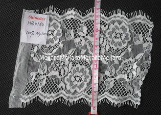 China 100% Nylon Eyelash Lace Trim With 13cm Width for Dress CY-HB0160 supplier