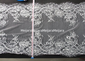China Fashion White Dress Eyelash Lace Trim With 43cm Width CY-HB3211 supplier