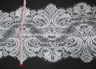 China OEM / ODM White Eyelash Lace Trim , Garment Accessories CY-HB3240 supplier