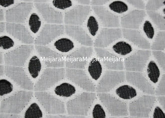 China Simple Pattern Eyelet Lace Trim / Pajamas Glace Fabirc Anti-Static CY-CX0143 supplier