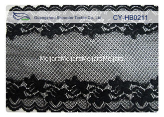 China Fashion 100% Nylon Lace Fabric , OEM / ODM Custom Service Offer CY-HB0211 supplier