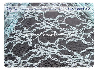 China Durable Scalloped Cotton Nylon Lace Mesh Fabric , Underwear Lace Fabric CY-LW0012 supplier