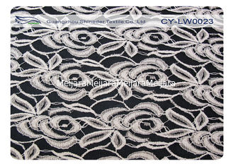 China Elastic Cotton Nylon Lace Fabric For Underdress 30% Nylon + 70% Cotton CY-LW0023 supplier