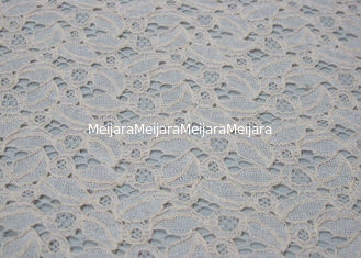 China Ivory Cotton Nylon Lace Fabric For Dresses  supplier