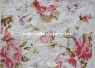 China White Flower Digital Printed Fabric , 90% Nylon + 10% Spandex CY-LY0090 supplier