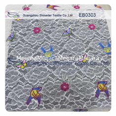 China Elastic Multi-color Embroidery Lace Fabric supplier