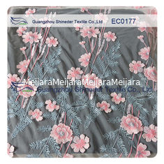 China Embroidered Polyester Lace Fabric For Hot Summer Clothing High Fashion Floral supplier