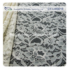 China Nylon Viscose Corded Lace Fabric For Clothing 145CM - 150 CM Width CY-LW0015 supplier