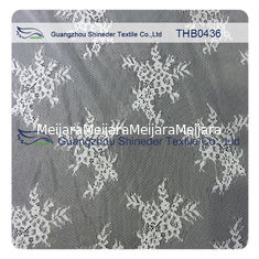 China Eco - Friendly White Bridal Nylon Lace Trim 150 * 300CM Decorative Lace Trim supplier