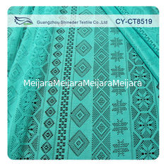 China Retail cheap fabric polyester geometric lace AZO free garment material (CY-CT8519) supplier