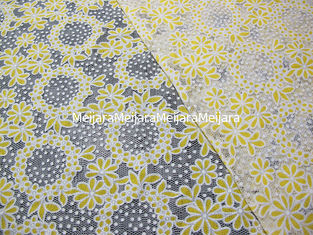 China Cotton Circle Colored Polyester Burnout Allover Flower Lace Fabric for Kid Clothes supplier
