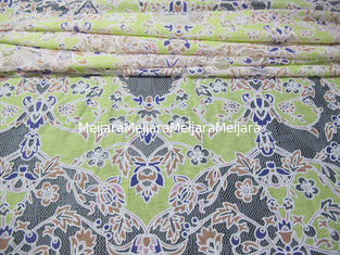 China Unique Floral Polyester Lace Curtain Fabric Cotton With Eco-friendly Dyeing supplier