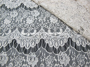 China Thin hollow nylon eyelash French lace scalloped lace fabric for lady garment(CY-DN0002) supplier