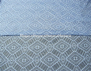China Geometric Royal Blue Cotton Nylon Lace Fabric Mesh For Nightwear SYD-0004 supplier