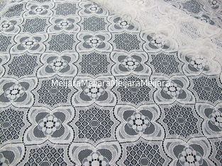China Knitted Tulle Cotton Nylon Lace Fabric Ivory For Pajama Eco-Friendly SYD-0007 supplier
