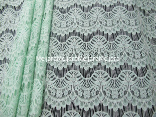 China Nice Scalloped Trimming Cotton Nylon Lace Fabric Rayon For Wedding Dress SYD-0011 supplier