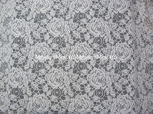 China Eco Friendly Cotton Nylon Flower Lace Fabric White For Blouse OEM ODM supplier