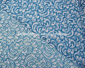 China Colorful Flower Cotton Nylon Lace Fabric Eco Friendly AZO Free Dyeing supplier