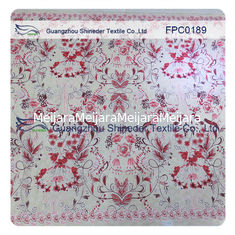 China Flowers wreathed with vine Polyester&amp;Cotton Burnout Lace Fabric  for dress/ladies garment supplier
