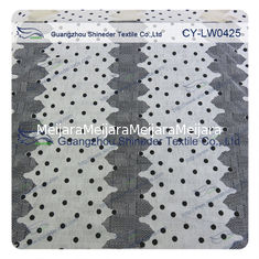 China Fashion Polyester&amp;Cotton Burned out Lace Fabric with polka dot for casual wear supplier