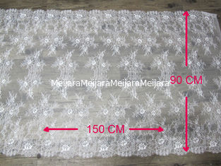 China High Tenacity White Bridal Allover Lace For Wedding Dress CY-HB0457 supplier