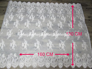 China 100% Nylon Eyelash Lace Trim With 130cm Width &amp; 160cm Length CY-HB0458 supplier