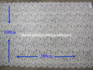 China W 100 cm Eyelash Lace Fabric Trim with Nylon Material Custom Made Beaded supplier