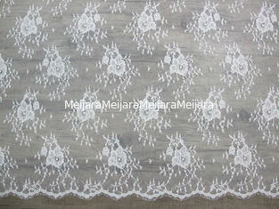 China Square Nylon Eyelash Lace Trim / Dress Exquisite Lace For Decoration 150cm x 150cm supplier