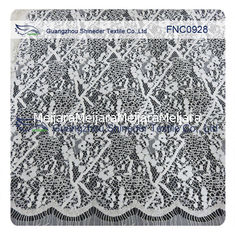 China Cord Lace Fabric Eyelash repeat Cotton&Nylon Fabric of Wave Line supplier