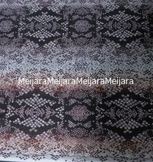 China Snakeskin Digital Printed Fabric for dress andladies garment supplier