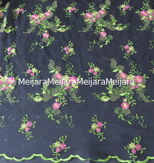 China Flower in springof Embroidery lace fabric for bridal gown supplier