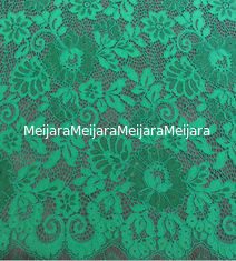 China Green Scalloped Edge Lace Fabric supplier