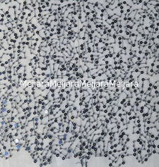 China Beaded Lace Fabric For Wedding Dresses supplier