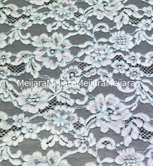 China Cotton Nylon Cord Lace Fabric floral flower pattern for garmen wholesale supplier