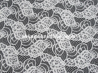 China Leisure/Sweet Style Cotton Nylon Lace Fabric Exquisite For White Charming Long Dress SYD-0188 supplier