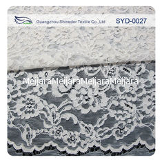 China Silver Fashion Swiss Corded Jacquard Lace Fabric Brides Dresses supplier