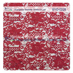 China Unique Embellished Corded Wedding Gown Lace Fabric / Prom Dress Fabric supplier