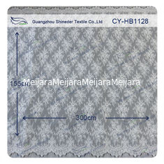 China Beautiful Floral Chantilly Lace For Wedding Dress / Ladies Garment supplier