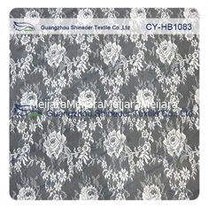 China Modern Bridal Allover Floral Chantilly Scalloped Lace Dress Fabric supplier